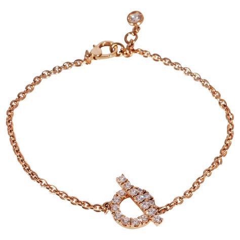 hermes finesse bracelet in rose gold